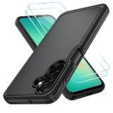 Suncasetor for Samsung Galaxy A17 5G Case with HD Screen Protector, Military Grade Shockproof Full Body Protection for Galaxy A16 5G, Heavy Duty Rugged Protective Phone Cover (Black)
