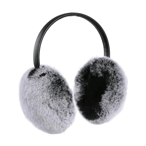 Protège-oreilles en vraie fourrure Rex le cadeau idéal doux et chaud pour l'hiver