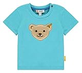  Steiff Jungen T-Shirt, Türkis (Blue Atoll 6041), 50 (Herstellergröße: 050)