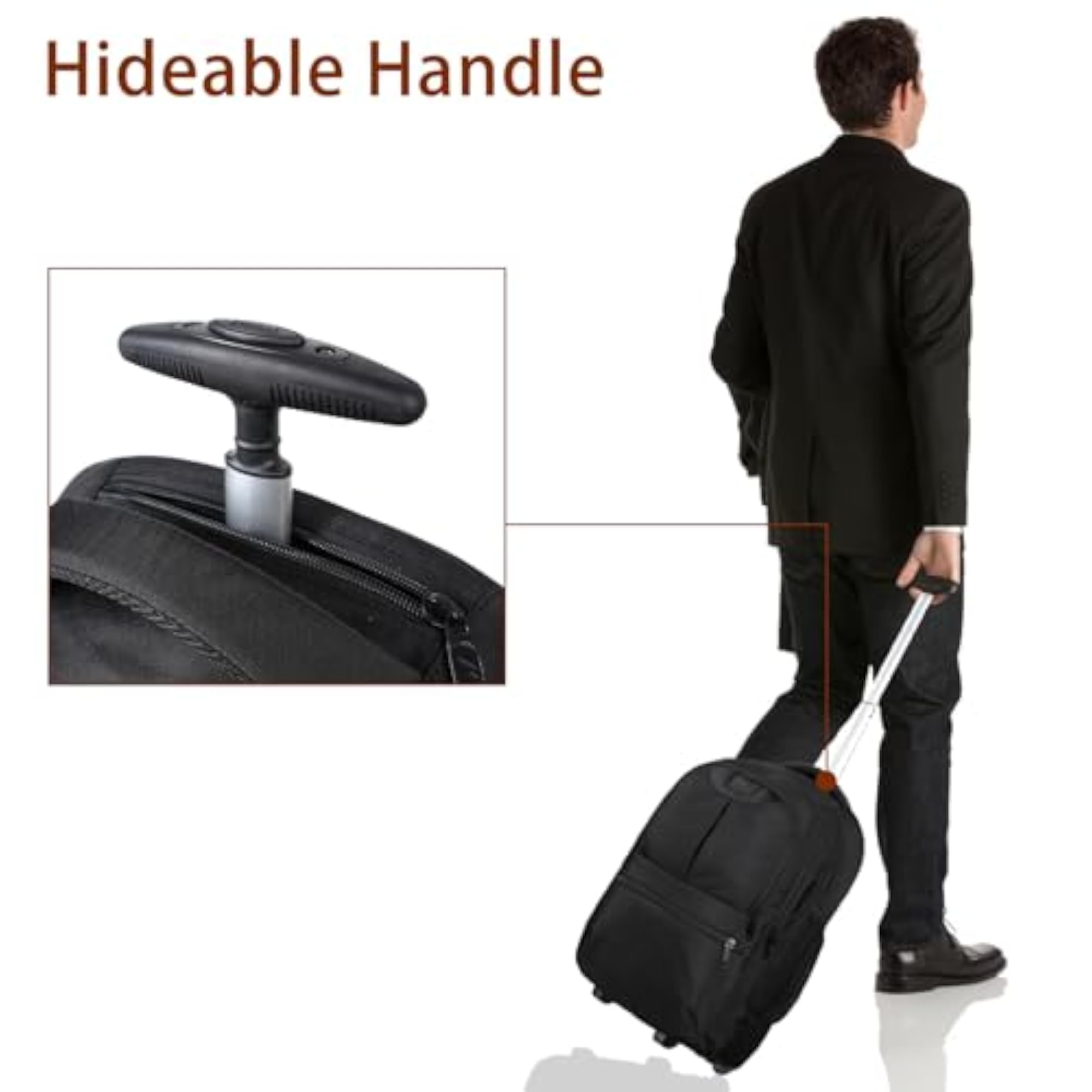 Rolling Backpack, Convenient and Stylish