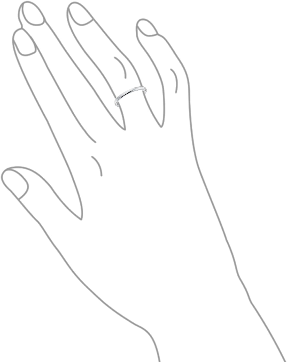 Basic Plain Simple Dome Couples Classic Black Rose Gold Plated Titanium 2-8MM Wedding Band Ring For Men Women Comfort Fit