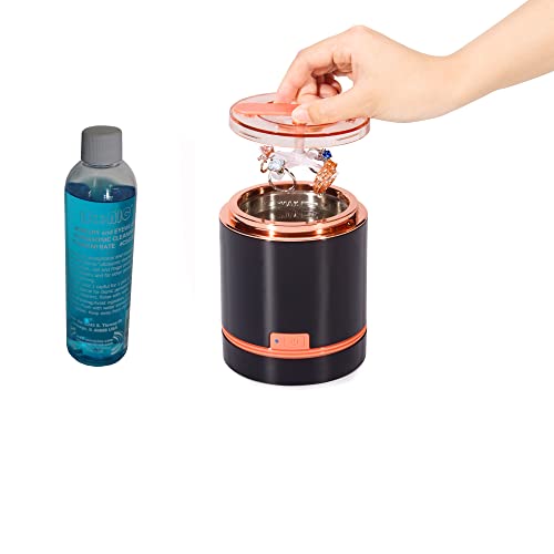 iSonicÂ® Ultrasonic Jewelry Cleaner D1800-BR with Cleaning Solution Concentrate CSGJ01, 110V