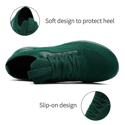 Image of DLWKIPV Womens Slip on Walking Tennis Shoes for Women Work Running Athletic Gym Sports Sneakers Lightweight Casual Shoe