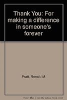 Thank You: For making a difference in someone's forever 0767395646 Book Cover
