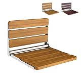 Folding Shower Seat Wall Mounted,Fold Down Shower Seat,Foldable Shower Bench,Home Care Teak Shower S
