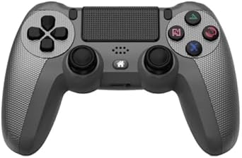 XO-GP6 Bluetooth ve Kablolu Oyun Kolu | PS4, PC, iOS, Android ve PS3 Uyumlu Çift Titreşimli Kablosuz Gamepad, 6 Eksen Jiroskop, Touchpad ve Kulaklık Jaklı RGB Oyuncu Kolu