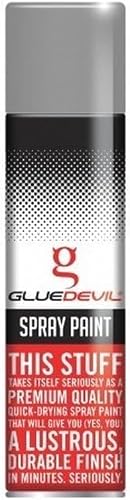 GLUEDEVIL Spray Paint 300 ml, Aluminium