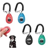 WQNNQW 4 PCS Clicker Chien Dressage,Multicolore Clickers de Dressage pour Animaux de Compa...