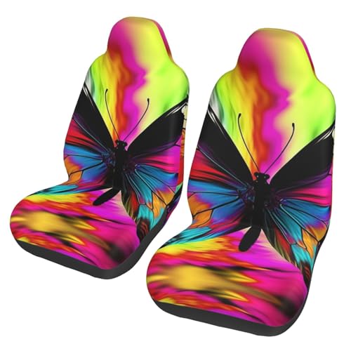 Housse de siège voiture universelle imperméable papillon - 2