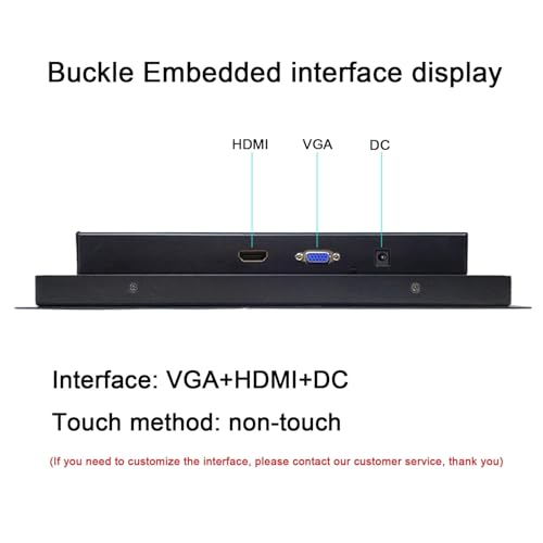 Image of 1pc 14 15.6 17.3 18.5 inch Embedded Non Touch Industrial Computer Monitor Office Computer Display with HDMI Interface 1366 * 768(17.3 inch HDMI)