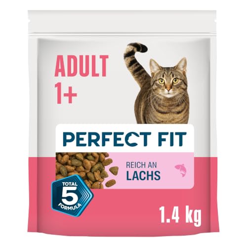 PERFECT FIT™ Katze Beutel Adult 1+ mit Lachs 5x1,4kg