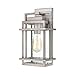 Breckenridge 1-Light Sconce in Weathered Zinc with Seedy Glass