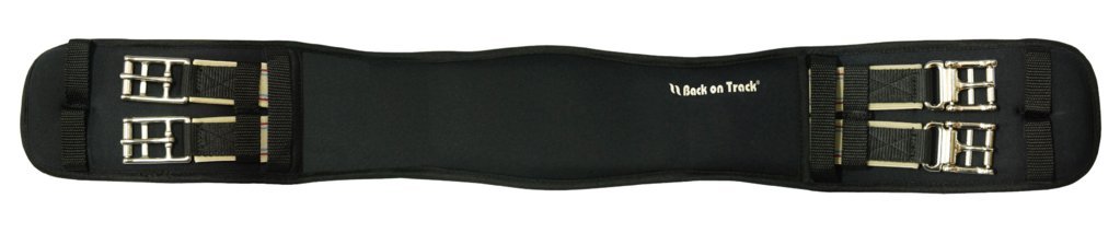 Back on Track Welltex - Cinturón de doma (fibra de cerámica, elástico, 60 cm), color negro