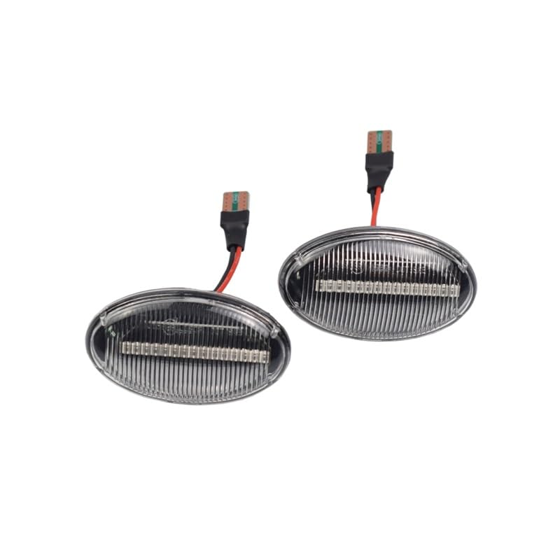 2pcs Voyant de répéteur feu position latéral dynamique for Benz for Smart W450 W452 for classe A W168 for Vito W639 W447 for Citan W415(Dynamic Crystal)