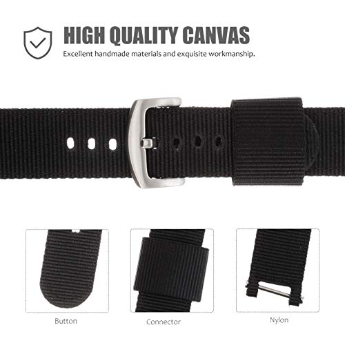 ULTECHNOVO Canvas Quick Release Faixa de Relógio Pulseira de Relógio Pulseira de Relógio Inteligente