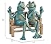 Snoogg Happy Hour Frogs Garden Statue