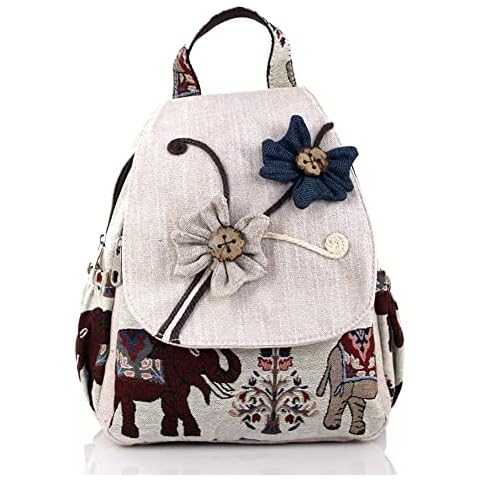 Eshow Women Backpack Ladies Rucksack Chest Bag Canvas Shoulder Bags Anti-Theft Crossbody Bag for Women Girl’s Multifunctional Oxford Fashion Daypack Handbag Cover