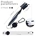 OBTANIM 2 Pack Golf Club Brush Groove Cleaner Tools with Retractable Zip-line Aluminum Carabiner for Golf Club Bag Accessories (Black and Gray)