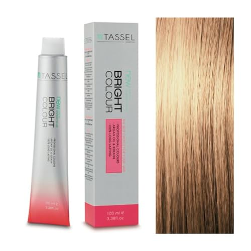 Tassel - Tinte Permanente Capilar Nº8.77 Rubio Claro Chocolate - Mujer - 100 ml - Color Cálido y Brillante con Nutrición de Argán y Keratina