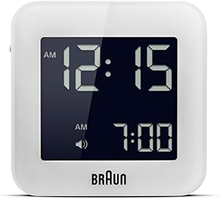 Braun BNC008WH LCD Quartz Alarm Clock