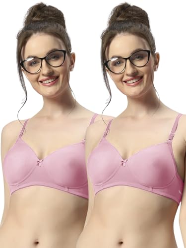 Image of SONARI Wire Free Padded Bra | Medium Padding for Support, Medium Coverage, Soft Cotton Polyester Material, Adjustable Straps with Hook & Eye Closure, Wash Only - 007