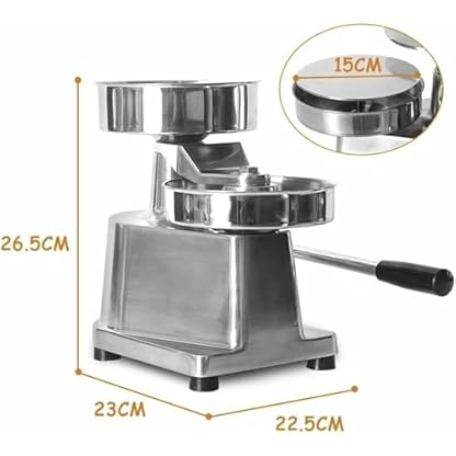 Burger-Maker-Maschine, manuelle Burger-Maschine: 150-mm-Fleischpresse für Hamburger-Maker im Geschäft – Bild 4