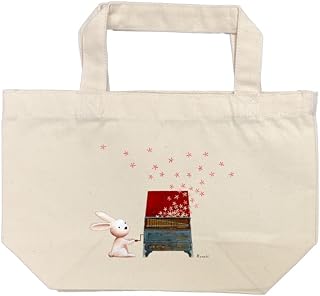 [株式会社YUJIN] ランチトートバッグ 山田和明 帆布製バッグ 収納 音楽柄 動物柄 イラスト