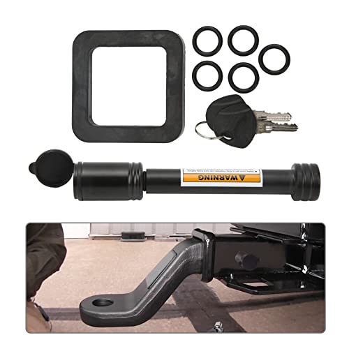 Trailer Accessories 5 8In Trailer Hitch Receiver Pin Lock With 2In Silencer Pad Tubular Keys O Rings For Car Truck Hitch Ball Carrier #TOP2