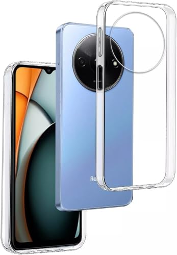 Oprimio Kristallklar Hülle für Xiaomi Redmi A3 / Redmi A3X [Silikon Hülle] [prozent100 Durchsichtig] [Deutsche Material] [Ultra Dünn] Klar Handyhülle für Xiaomi Redmi A3 & A3X