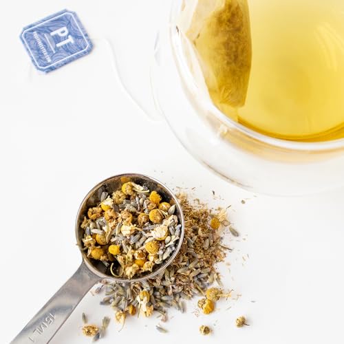 Image of Organic Positively Tea Company, Lavender Chamomile, Herbal Tea, Loose Leaf, 16 Ounce