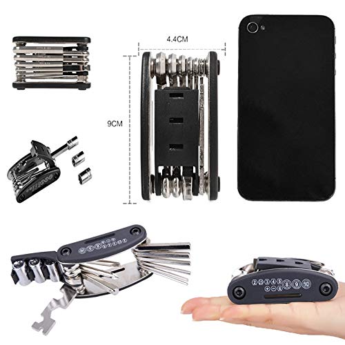 Enchufe portátil para Bicicleta de montaña, Llave Multiusos, Destornillador Multiherramienta para Bicicleta, Motocicleta, Bicicleta, Allen Fix Touring Pocket