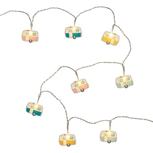 Guirlande camping nomade Lights4fun 12 LED blanc chaud sans prise - 3