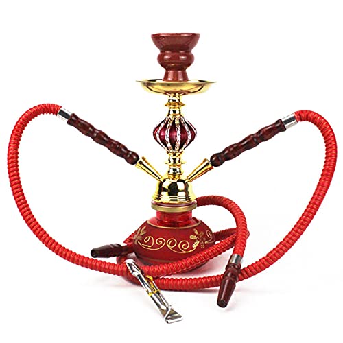 XXIXXV Hookah konventionelle Wasserpfeife mit 2 Schlauch Glasboden Flasche Shisha Nargile Sheesha Narguile Chicha… – Bild 5