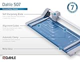 Dahle 507 A4 Self-Sharpening Paper Trimmer Guillotine with Safety Cutting Protection, Blue - Image 5