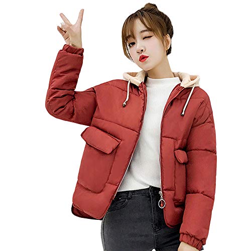Preisvergleich Produktbild Amphia Frauen Strickjacke Blazer Kapuzenpullover Damen Daunenjacke,Daunenjacke Steppmantel Warm Jacket - Frauen-Winter-Warmer Mantel-starker Warmer dünner mit Kapuze Jacken-Mantel