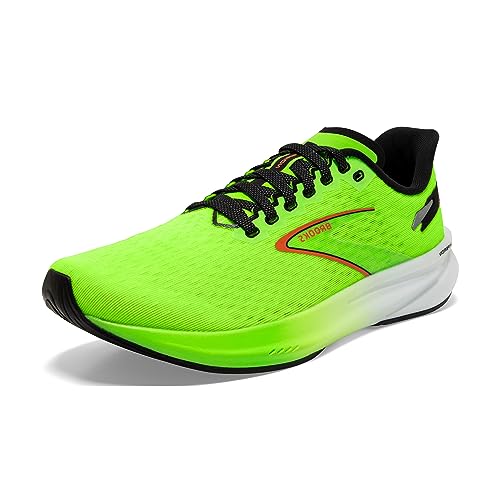 Brooks Herren Hyperion Laufschuhe Wettkampfschuh Green Gecko/Red Orange/White - Grün 44