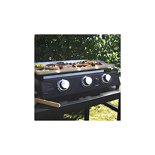 7200 W Gas-Plancha aus schwarzem Metall - DOC249