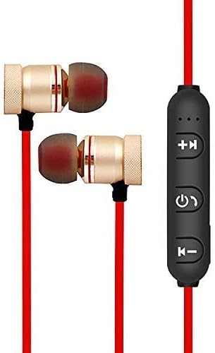 Celrax Wireless Bluetooth Sports Magnetic Handfree Compatible with All Android and iOS Devices (Red)