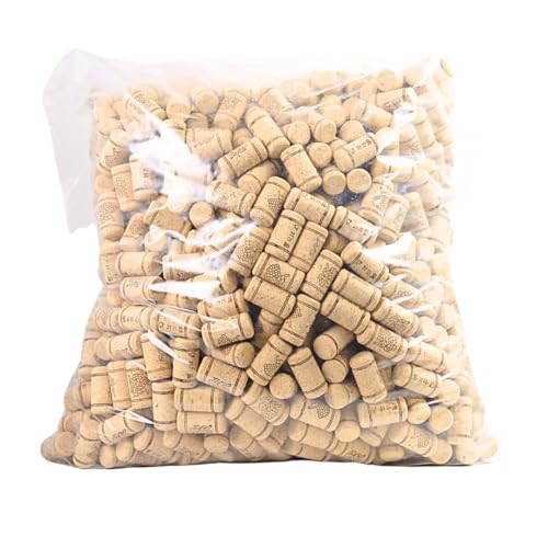 Image of FastRack Bag of 1000, #8 Straight Wine Corks for Wine Bottles | 15 /16 x 1 3 /4 Beige | Bottle Stoppers | Replacement Corks for Bottles - Reliable Fit and Consistent Seal