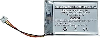 1050mAh 3.7V Replacement Battery for AMX RS634, AMX Mio Modero Remote Controls, AMX 54-0148-SA, AMX FG147-10, AMX MIO-RBP