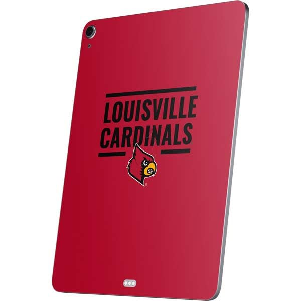 Skinit Decal Tablet Skin Compatible with iPad Air 11in (2024-2025) - Officially Licensed University of Louisville Cardinals Striped Design