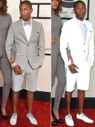 Men's Suit for Wedding 2 Piece Men Slim Fit Suit Business Tuxedo Suit with Short Pants Summer Suits for Men4