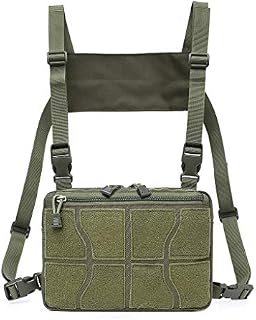 Tactical Combat Chest Recon Kit Bag Multi-Purpose Concealed Carry Pouch (Army Green)