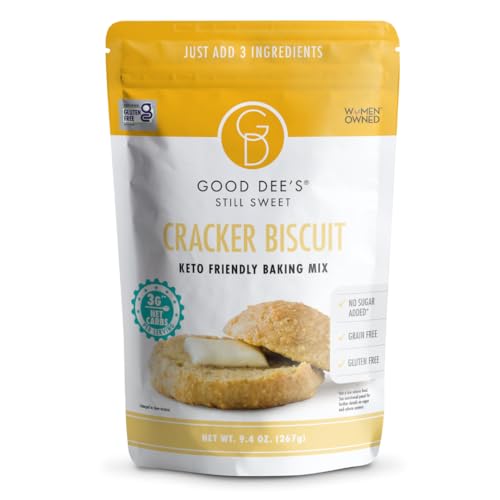 Good Dees Low Carb Baking Mix,Cracker Biscuit Mix, Keto Baking Mix, Gluten Free, No Sugar Added, Grain-Free, Soy-Free, Diabetic, Atkins & WW Friendly (3g Net Carbs, 10 Servings)