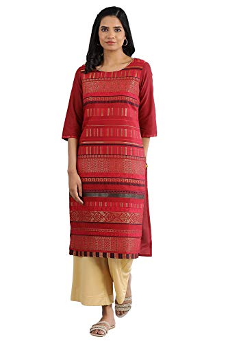 Image of Aurelia Women's Cotton Regular Fit Kurta