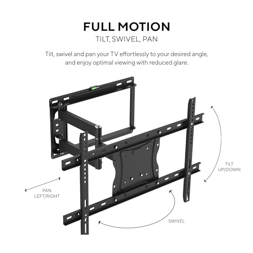 Support mural de télévision Kortek robuste et orientable avec câble HDMI - 2
