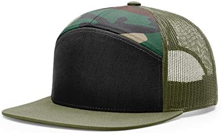 Seven-Panel Trucker Richardson Leather Patch Cap