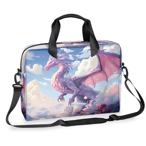 Maletín para laptop 15.6-16 pulg rosa con diseño dinosaurio miniatura 1