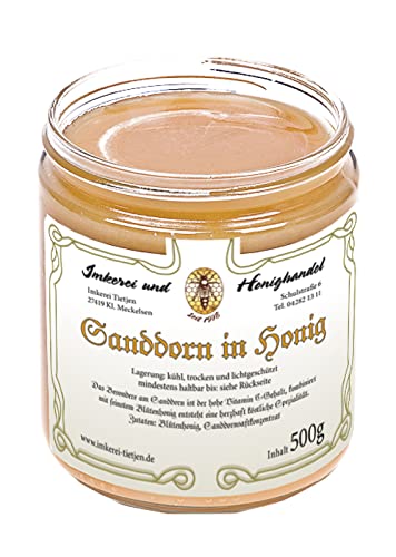Sanddorn in Honig 500g - Honig mit Sanddornextrakt, ohne Zusätze (von Imkerei Nordheide) Cover