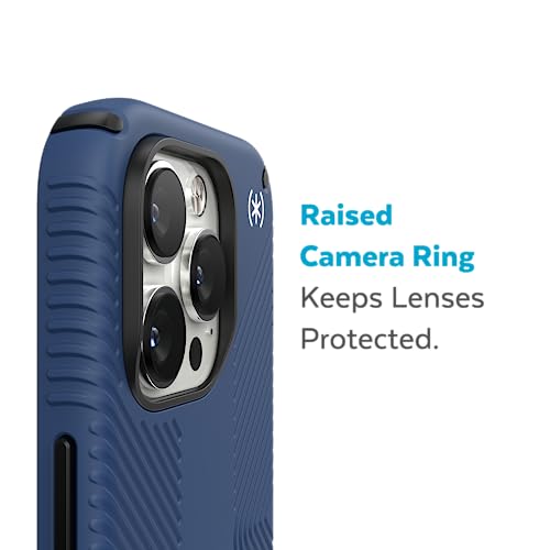 Speck iPhone 14 Pro Case - Drop Protection, Scratch Resistant, Dual Layer Slim Phone Case for 6.1 Inch iPhones - Built for MagSafe - Anti-Fade Case - Presidio2 Grip-Coastal Blue/Black/White by Speck - Image 4
